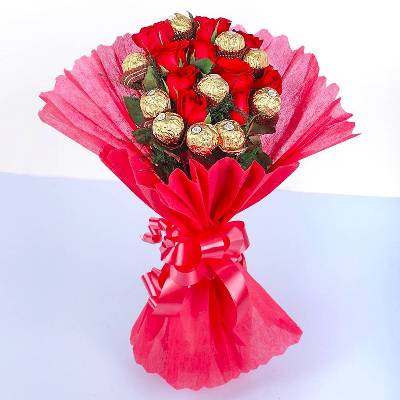 Roses Ferrero Rocher Chocolate Bouquet